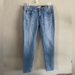 AG Jeans Adriano Goldschmied Super Skinny Ankle Jeans Denim Leggings Sz 27, NWT!